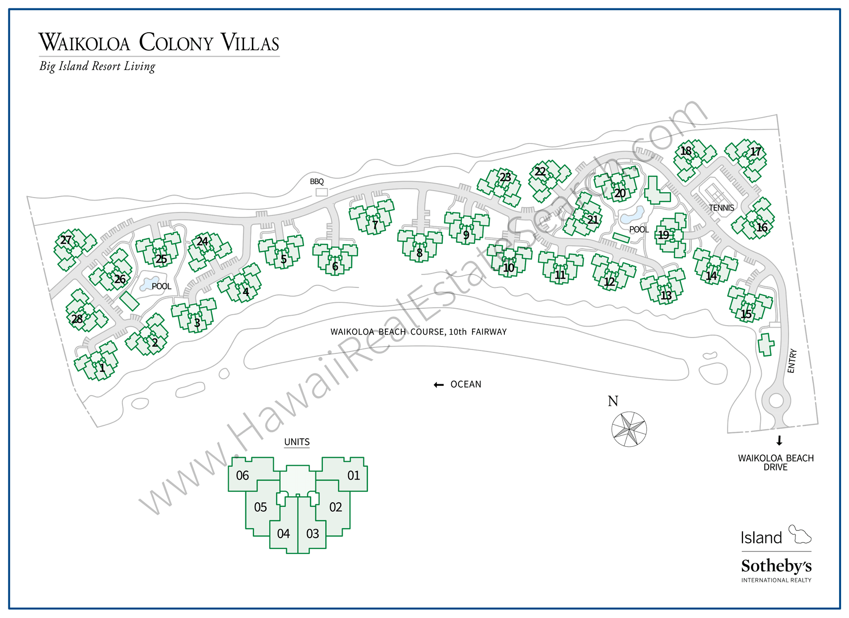Waikoloa Colony Villas Property Map